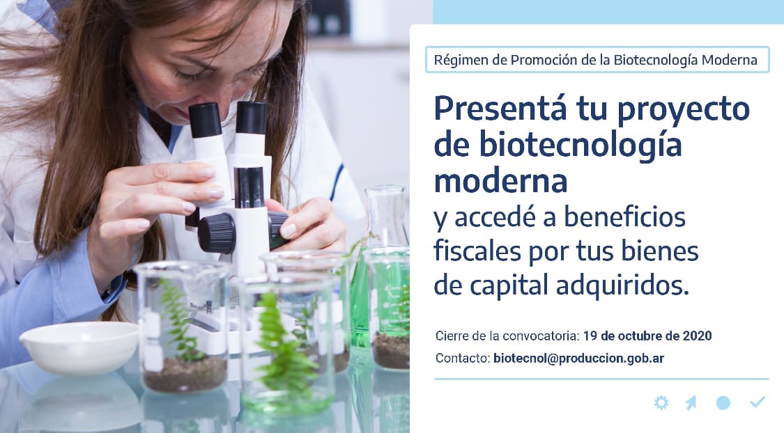 PROMOCIÓN DE LA BIOTECNOLOGÍA MODERNA