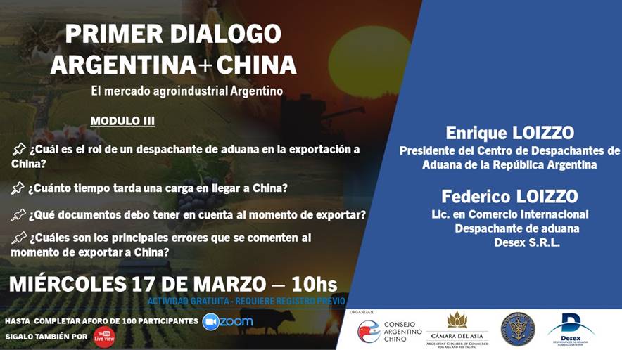 La Cámara Argentina del Asia Pacífico organiza un diálogo