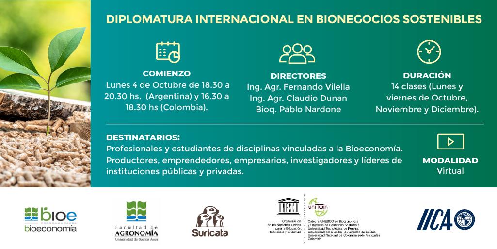 3º Edición de la Diplomatura en Bionegocios Sostenibles