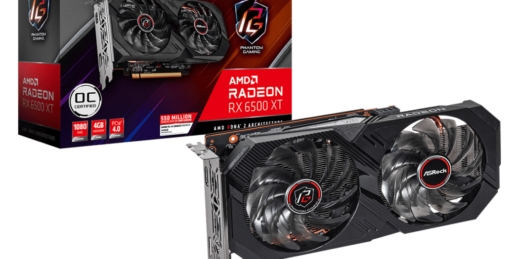 ASRock presenta su línea de placas de video AMD Radeon RX 6500 XT