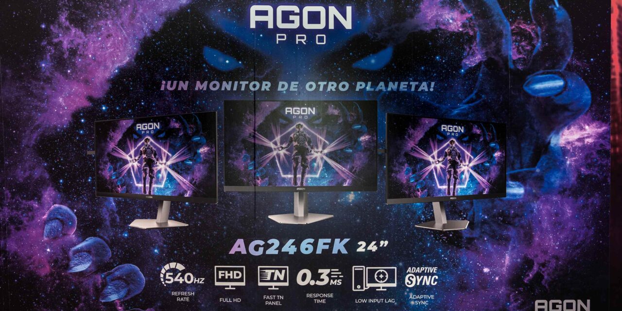 AGON by AOC presenta un nuevo monitor full HD 24,1” y acuerda con equipo de eSports