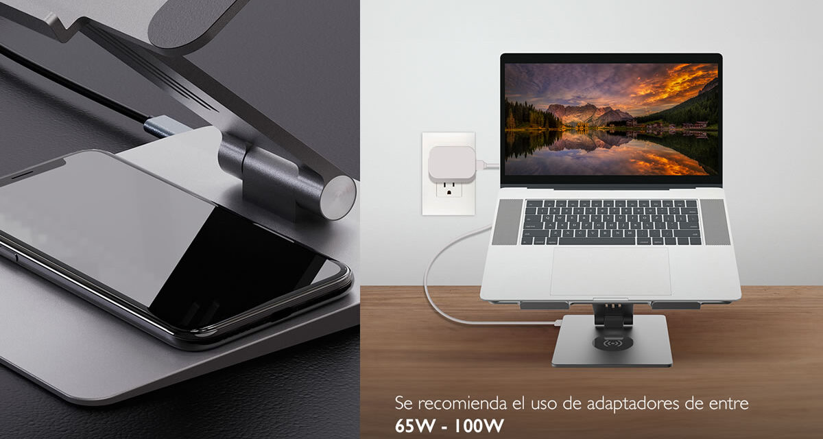 Llegó DockStar, la Docking Station 9 en 1 con soporte para notebook de Klip Xtreme