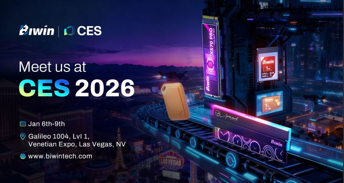 Biwin llevará al CES 2026 su portafolio completo, desde el Mini SSD CL100 hasta el SSD portátil Amber PR2000 resistente IP67