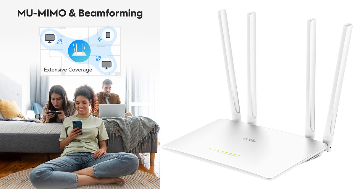CUDY presenta su router Wi-Fi 5 con 4 antenas y cobertura de 100m² para el mercado local