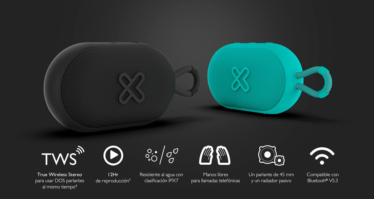 GrooveSplash: nuevo parlante inalámbrico de Klip Xtreme