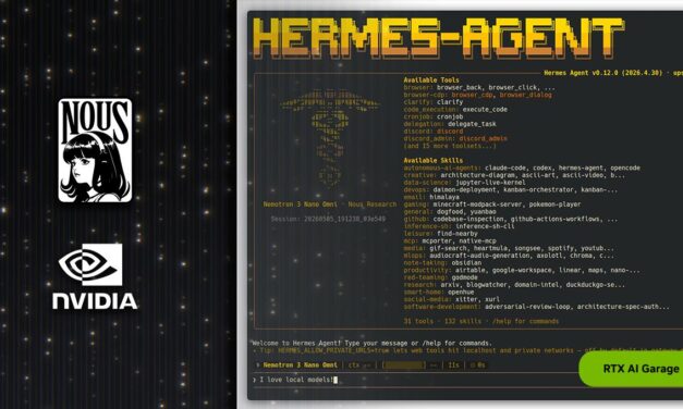 Con tecnología NVIDIA RTX y DGX Spark: Hermes presenta agentes de IA con capacidad de autoaprendizaje