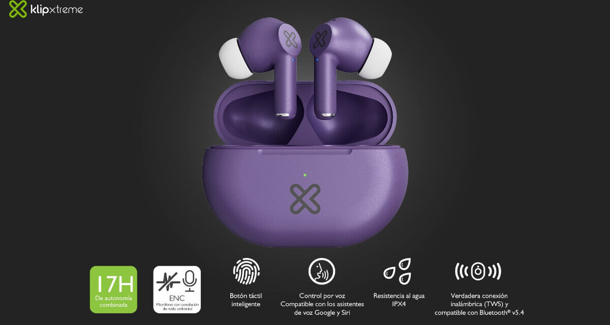 Klip Xtreme presenta los Buds-Fi, audífonos con ENC avanzada y control táctil inteligente para un estilo de vida dinámico y conectado