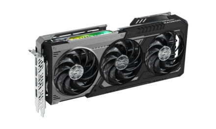 Nueva placa de video ASRock Radeon RX 9070 GRE Steel Legend Dark: diseño oscuro con overclocking de fábrica para setups gaming modernos