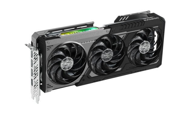 Nueva placa de video ASRock Radeon RX 9070 GRE Steel Legend Dark: diseño oscuro con overclocking de fábrica para setups gaming modernos