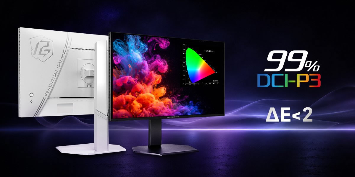 Nuevos monitores ASRock Phantom Gaming QD-OLED: 240 Hz, DCI-P3 al 99% y soporte FreeSync Premium para gaming inmersivo sin interrupciones