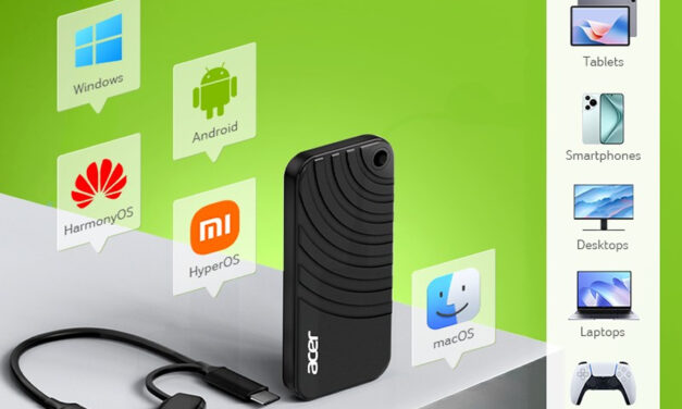 SSD portátil BIWIN Acer PA100: construcción reforzada, formato compacto y compatibilidad universal con notebooks, tablets y smartphones