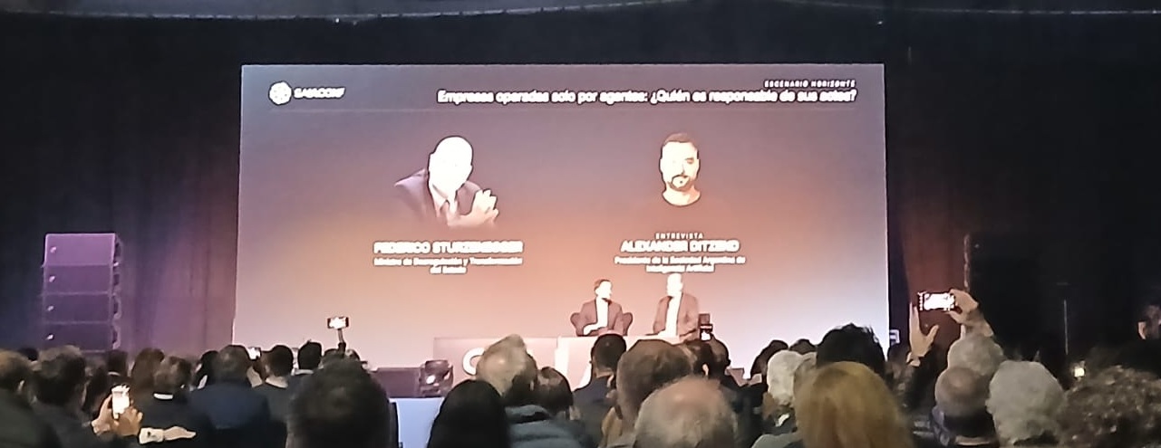 En SAIAConf 2026 Sturzenegger habló de las sociedades automatizadas